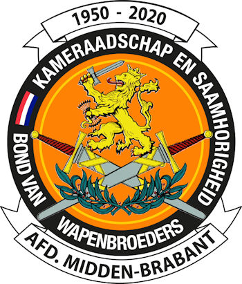 Logo Afdeling Midden Brabant 70 jaar